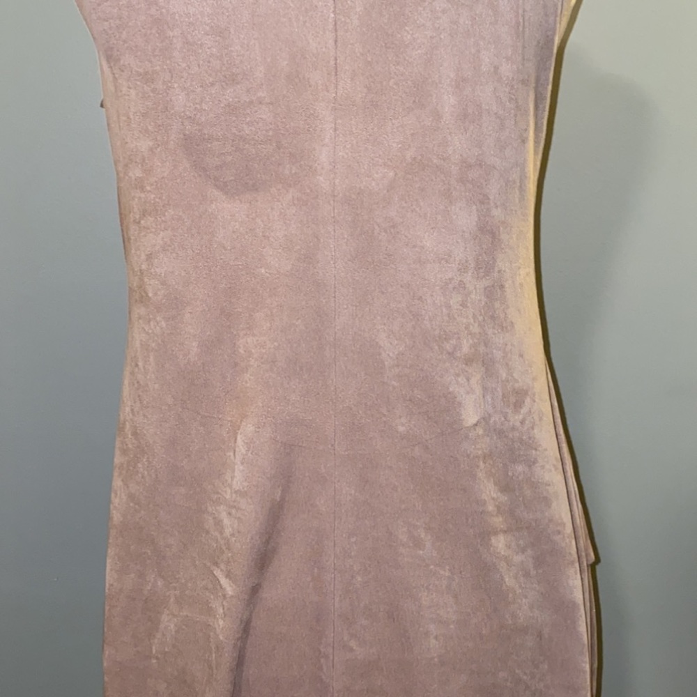 Zara Basic Collection Small Suede Texture Dress - image 3